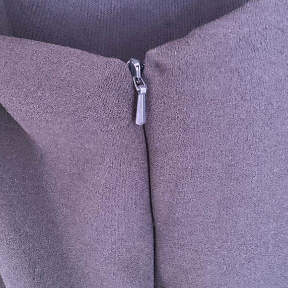 NWT La Femme 28835 Strapless Leg Slit Double Strap Back in Navy Blue - Picture 7 of 11